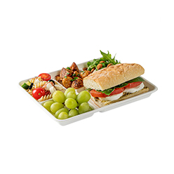 Bagasse 6-comparment Food Tray